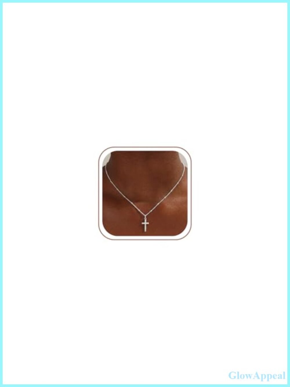 S925 Sterling Silver Cross Pendant Necklace for Women 16-22 Inch